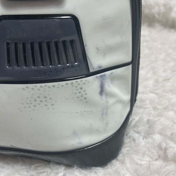 LOUNGEFLY STAR WARS STORMTROOPER SMALL DOME SATCHEL BLACK &WHITE PATENT. - Picture 15 of 15